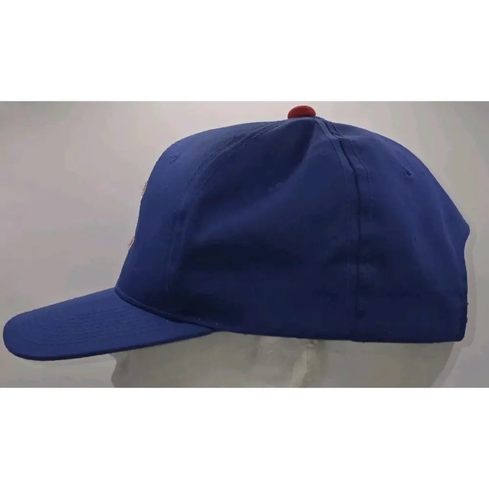 Vintage Genuine Chicago Cubs Baseball Snapback Hat Cap MLB Blue Signatures Brand